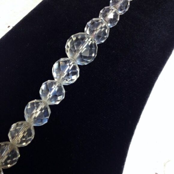 𝅺vintage 1920’s Old Hollywood Glass Necklace - Picture 2 of 5